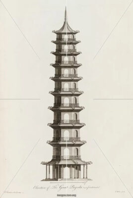 Kew Gardens - Pagoda: Il prospetto originale