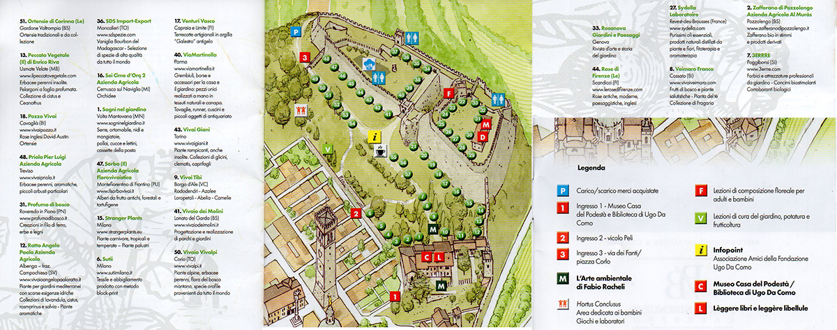 mondo-del-giardino Fiori nella Rocca Mappa